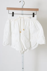 Mahon Embroidered Short - Ivory