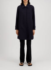 Mac Coat Scuba - Navy Blue