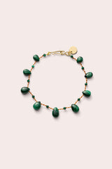Savannah Drops & Beads Bracelet - Malachite