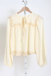 Jona Silk Top - Cream