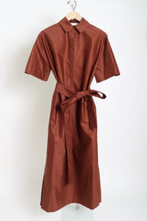 Francesca Short Sleeve Dress - Brick