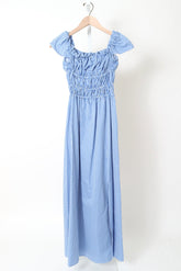 Lily Dress - Azure Stripe