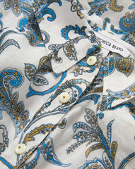 Mackey Paisley Halter Midi Dress - Dove White Multi