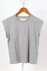 The Peak Shoulder Tee - Heather Grey