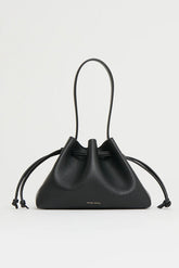 Drawstring Pouchette - Black