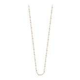 16.5" Classic Gigi Necklace - White + Rose Gold