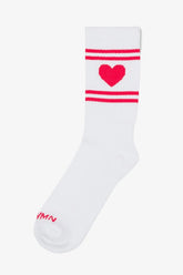 Les Chaussettes - White / Red