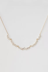 Long Twisted Rosecut Diamonds Necklace