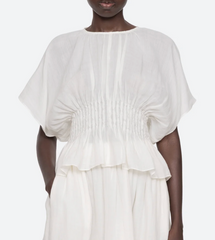 Violet Top - White