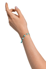Beetle Drops & Beads Bracelet - Amazonite