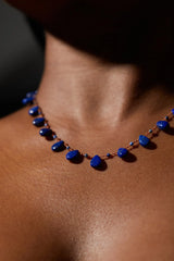 Canyon Drops & Beads Necklace - Lapis Lazuli