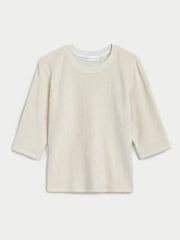 Corfu Top in Terry - Ivory