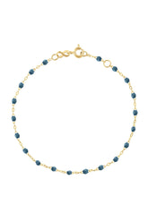 6.7" Classic Gigi Bracelet - Jeans + Yellow Gold