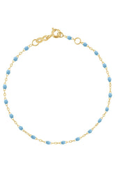 6.7" Classic Gigi Bracelet - Turquoise + Yellow Gold