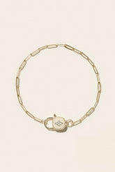 Ginger Bracelet - Blanc and 9K Gold