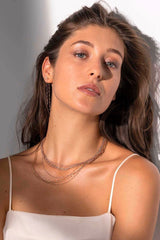 16.5" Classic Gigi Necklace - Rosée + Yellow Gold