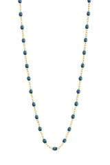 16.5" Classic Gigi Necklace - Jeans + Yellow Gold