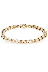 Chunky Rolo Chain Bracelet - 14K Yellow Gold