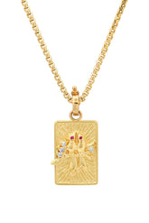 Small Gold Lovebirds Necklace - Gold on 16” chain