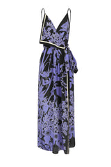 Nouvel Arome Maxi Dress - Black / Middle Blue