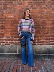 Kismet Cashmere Crewneck Sweater - Marled Multi