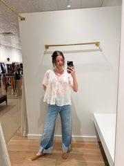 14876_MY Shirt - Bohemian Shirt with “Petites Fleurs” Embroidery - Ivory