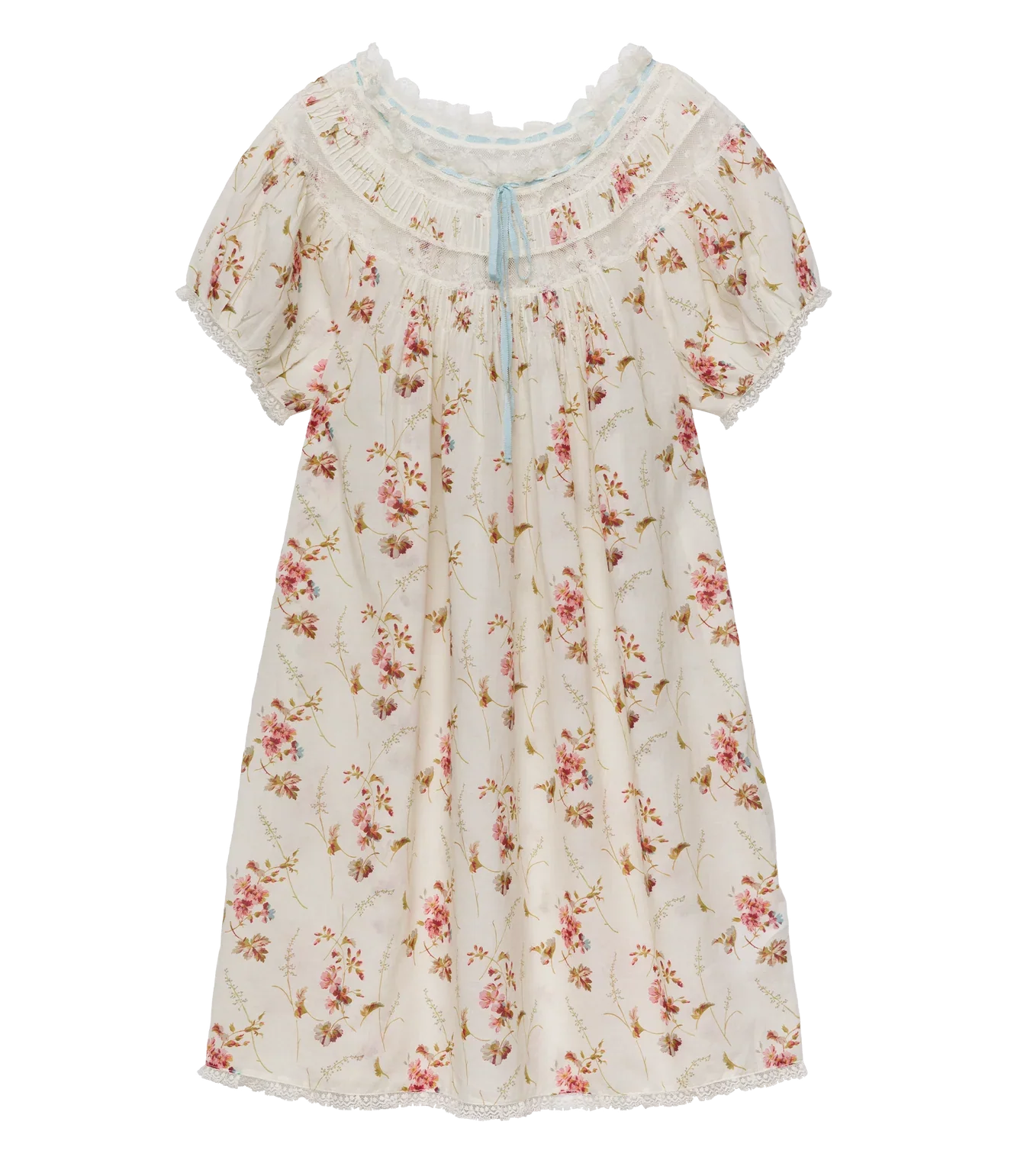 Daphne Dress - Blanc Prairie Rose (By Phone Order Only)