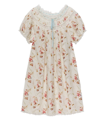 Daphne Dress - Blanc Prairie Rose (By Phone Order Only)