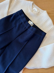 Tonal Stripe Kick Pant - Dark Navy (By Phone Order Only)