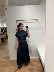 Denim Midi Dress - Harbour Blue
