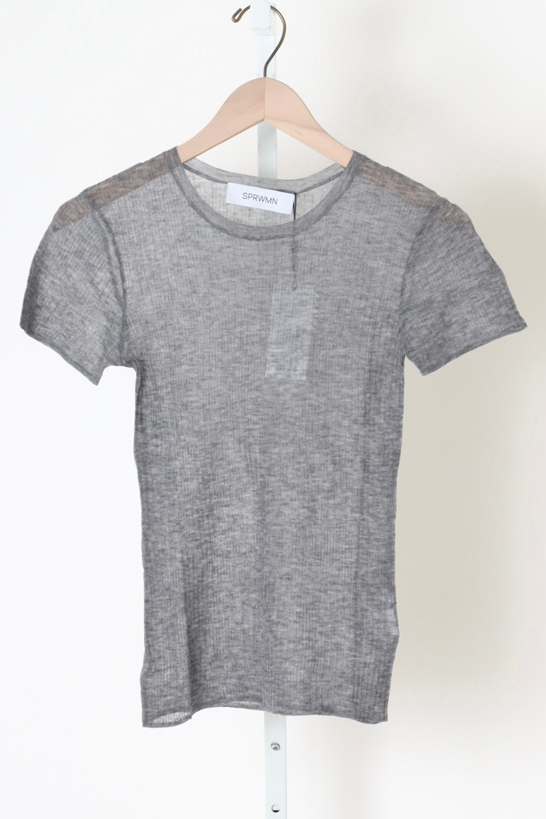 Ribbed Baby Tee - Grey