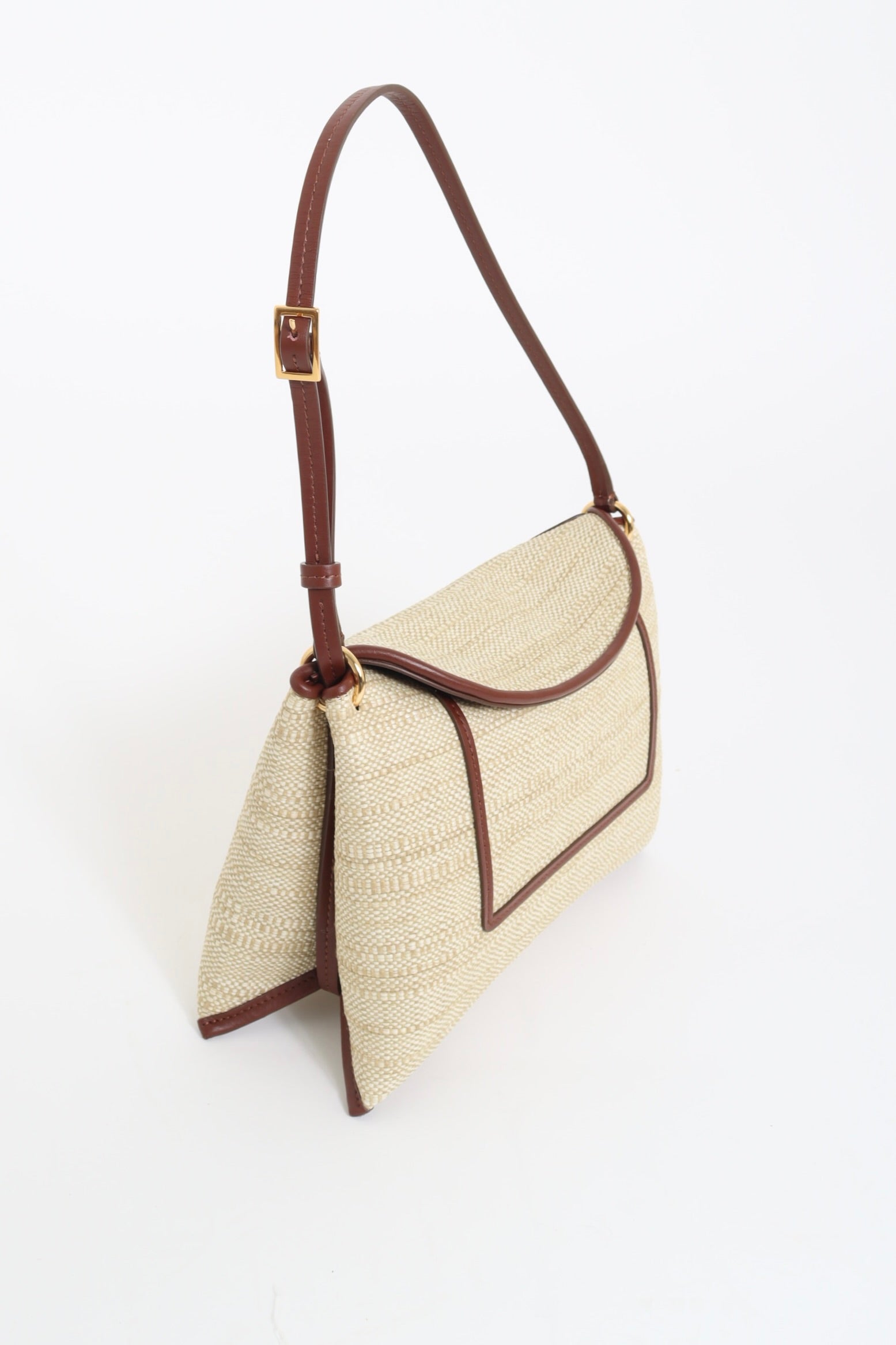 Penelope Slouch Bag Raffia - Beige Raffia