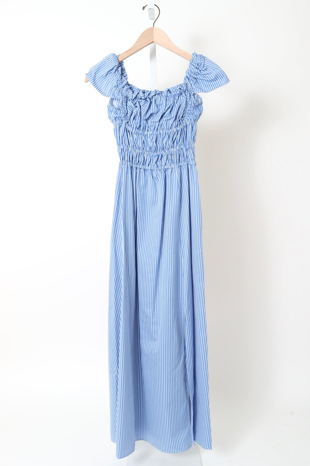 Lily Dress - Azure Stripe