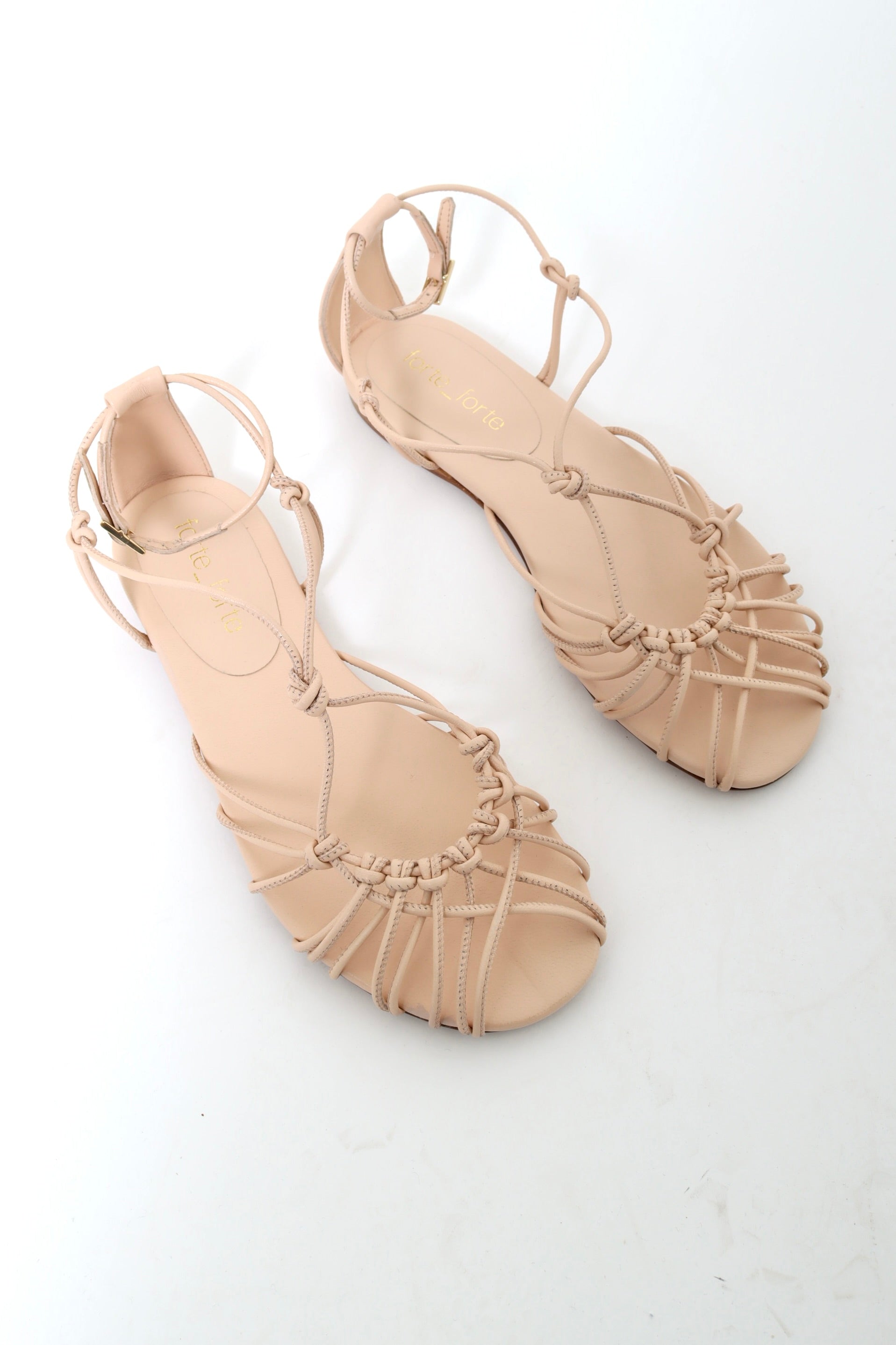 14702_ My Shoes - Flat Sandals with Tubular Laces - Alba