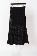 Sia Crochet Skirt - Black