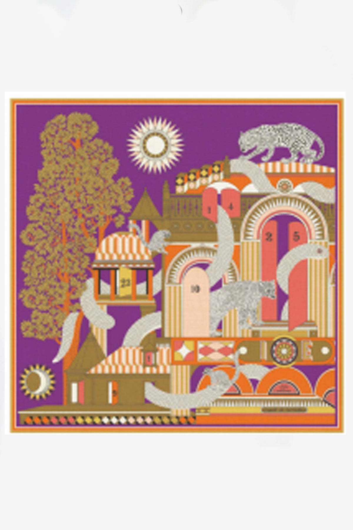 Square 100 -Taj - Purple