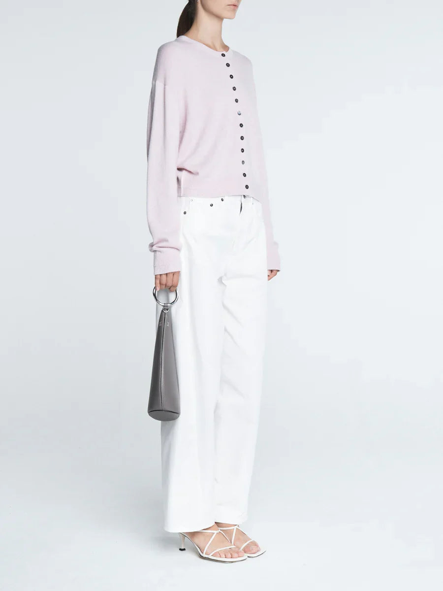 Bow Leg Crop - White