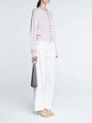Bow Leg Crop - White