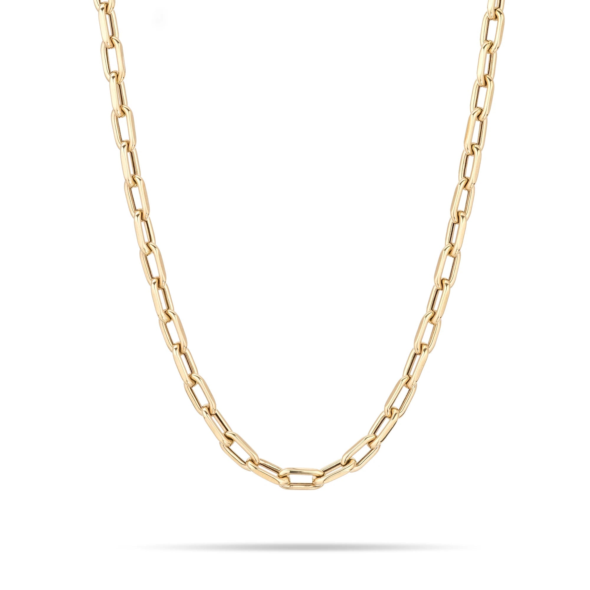 18" 5.3mm wide Italian Chain Link Necklace - 14K Yellow Gold (By Special Order)