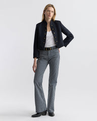 Celia Striped Jeans - Railroad Stripe Rinse
