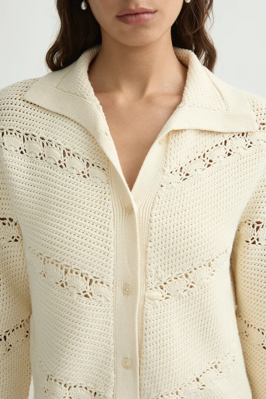Dylan Cardigan - Pearl