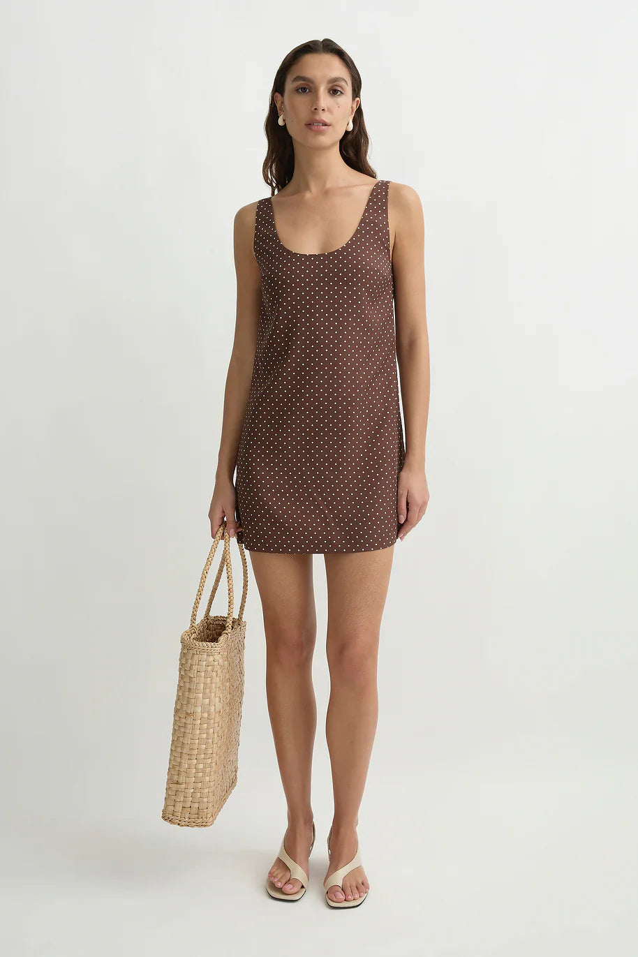 Evie Mini Dress - Chocolate / Vanilla