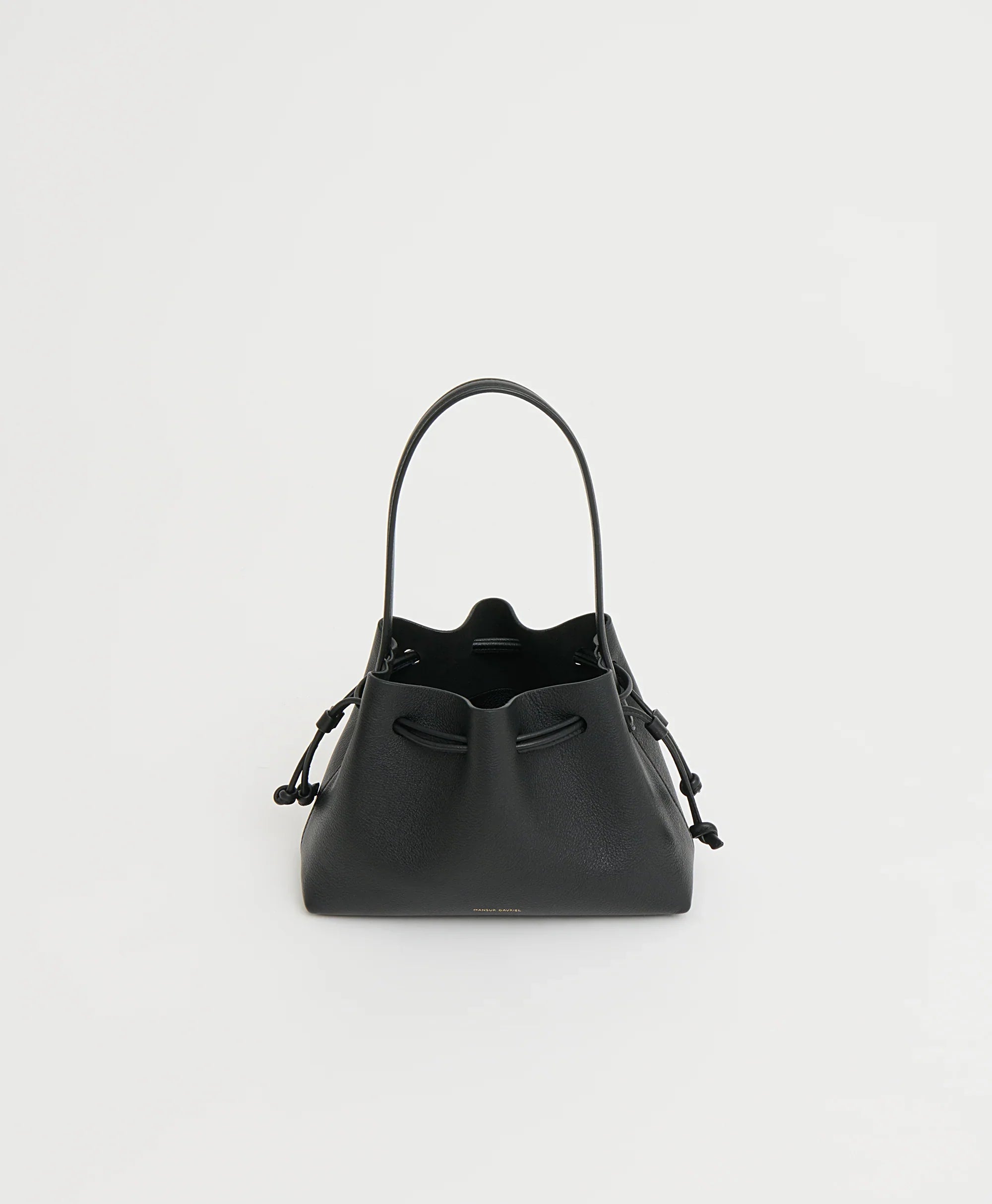 Drawstring Pouchette - Black