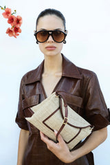 Penelope Slouch Bag Raffia - Beige Raffia
