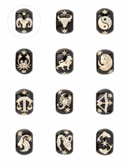 Zodiac Ceramic + Diamond Big Bead (By Special Order)