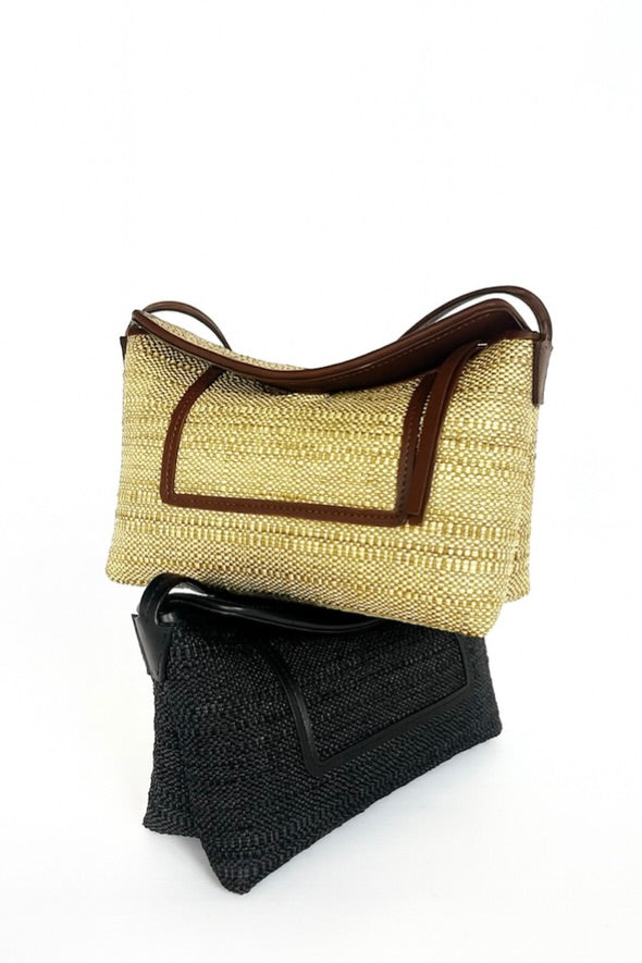 Penelope Slouch Mini Raffia - Beige Raffia