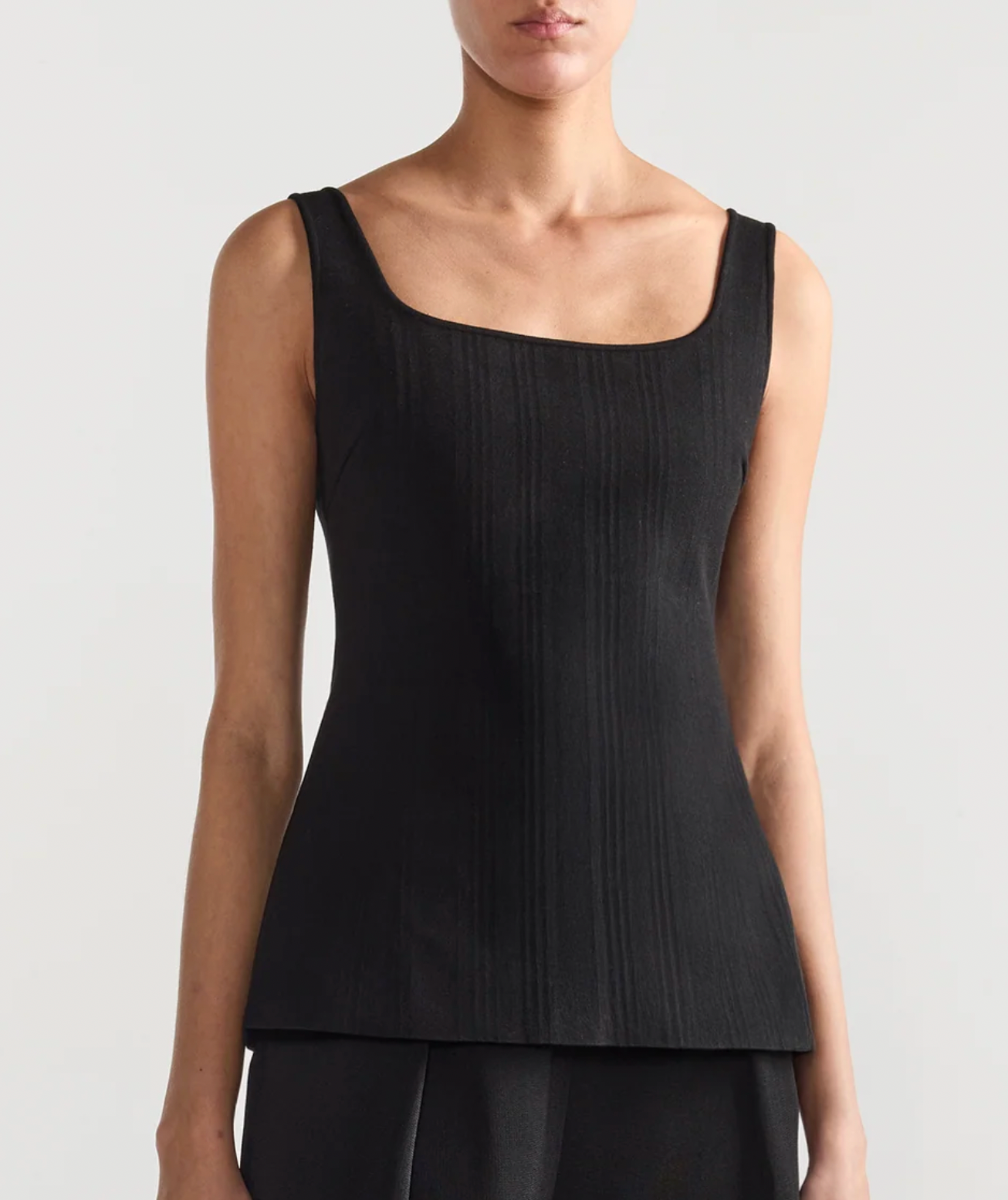 Inna Top - Tonal Stripe - Black (By Phone Order Only)