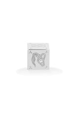 Zodiac Block Big Bead - Silver (By Special Order)