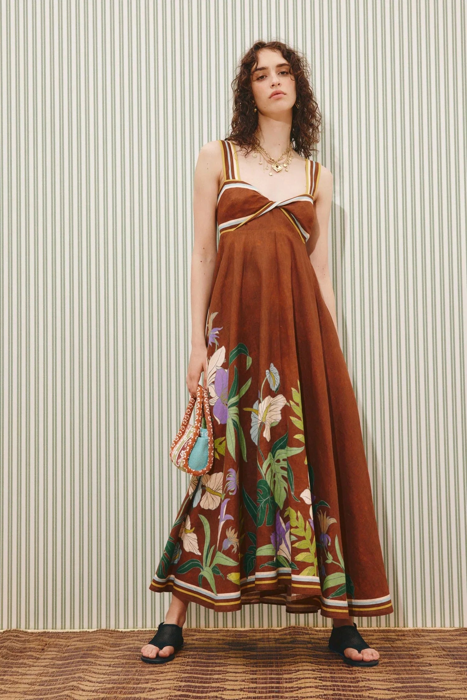 Alfie Twist Sundress - Chocolate