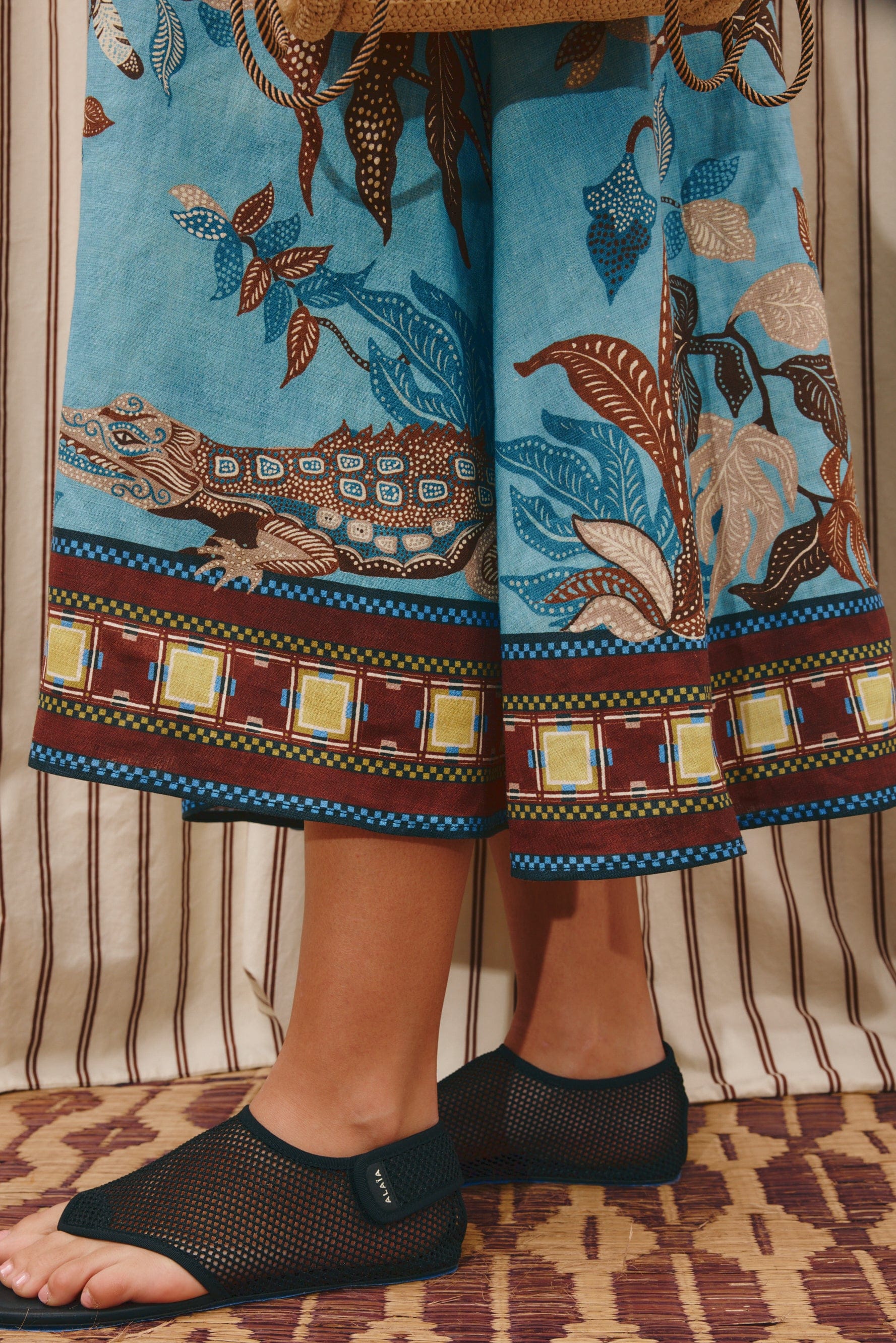Georgie Midi Dress - Blue Multi